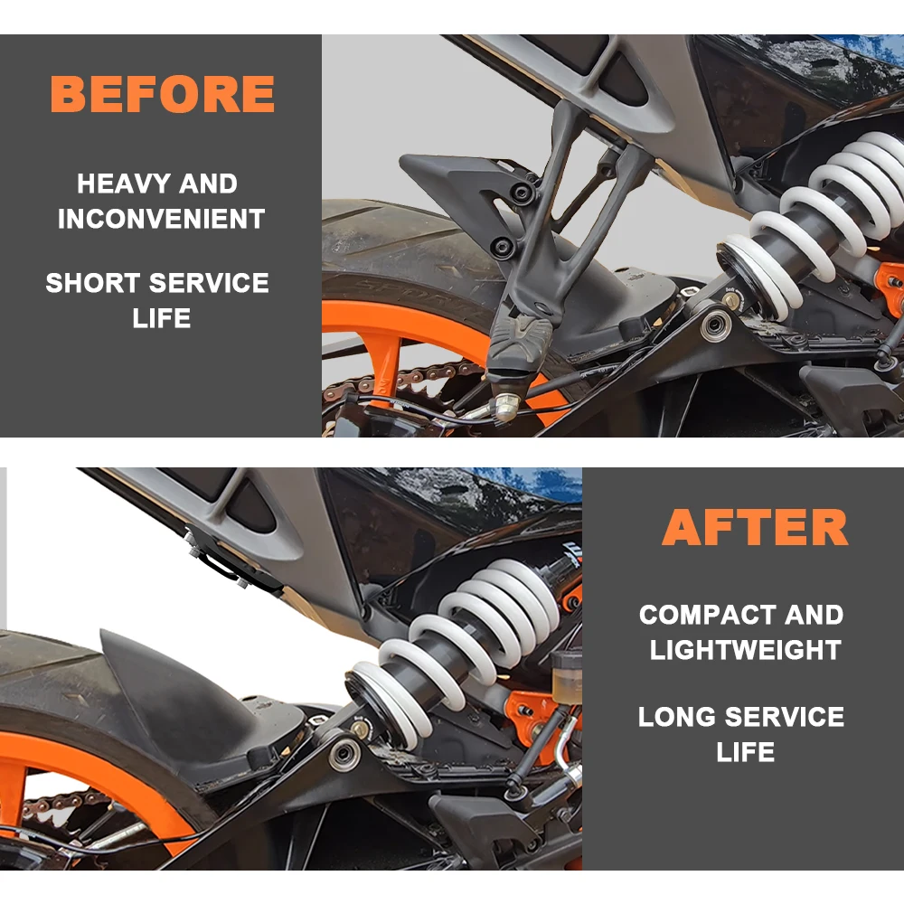 يصلح ل KTM 390 Duke 390Duke Duke 390 2024-2025 دراجة نارية الملحقات الصلب الخلفي الإطار الفرعي سباق السنانير التعادل أسفل حامل