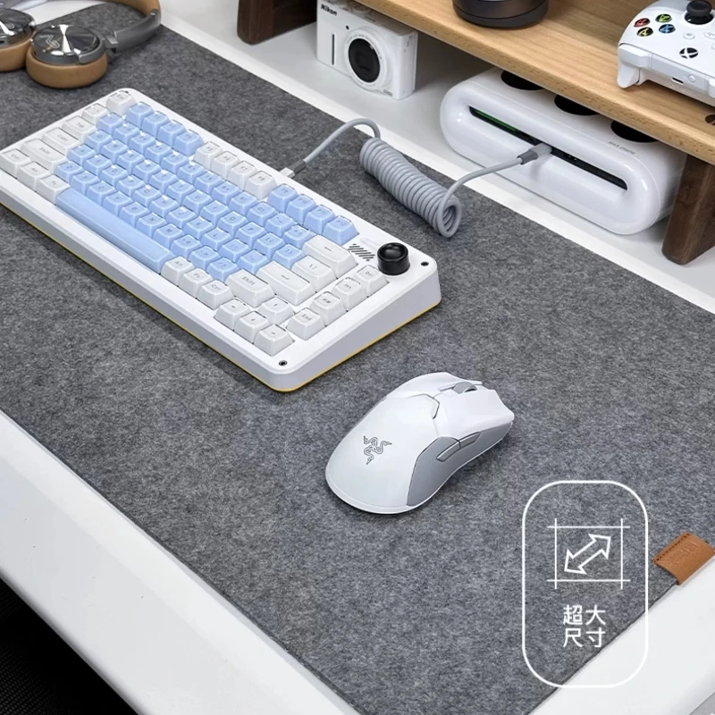 Felt Mouse Pad Custom Eco-friendly Friendly Anti Slip Oversized Table Mat for Office Computer Desk Cushion Keyboard Accessories