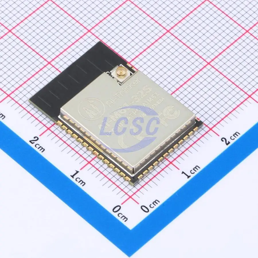 3pcs Ai-M61-32S-I SMD 25.5x18mm BL618 I2C GPIO UART SDMMC SPI PWM USB I2S 2.4GHz WiFi Wireless Module for Smart Home System
