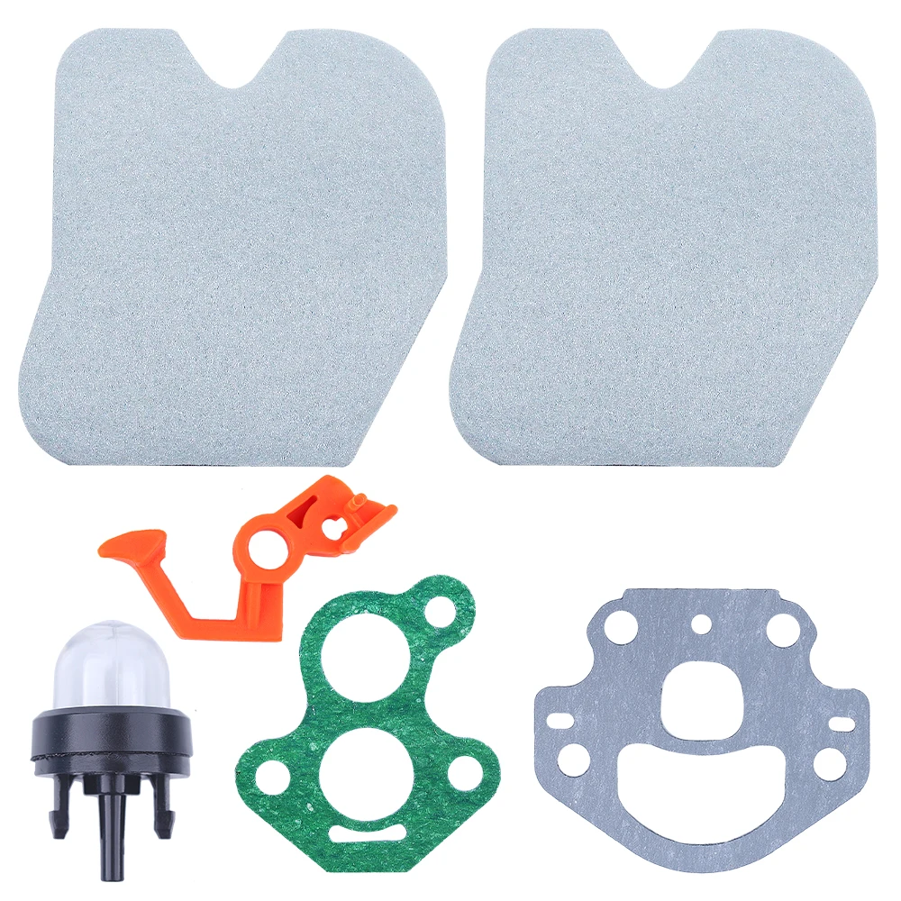 Air Filter Lever Switch Kit for McCulloch Cs340 Cs380 Chainsaw With Carburetor Gaskets And Primer Bulb