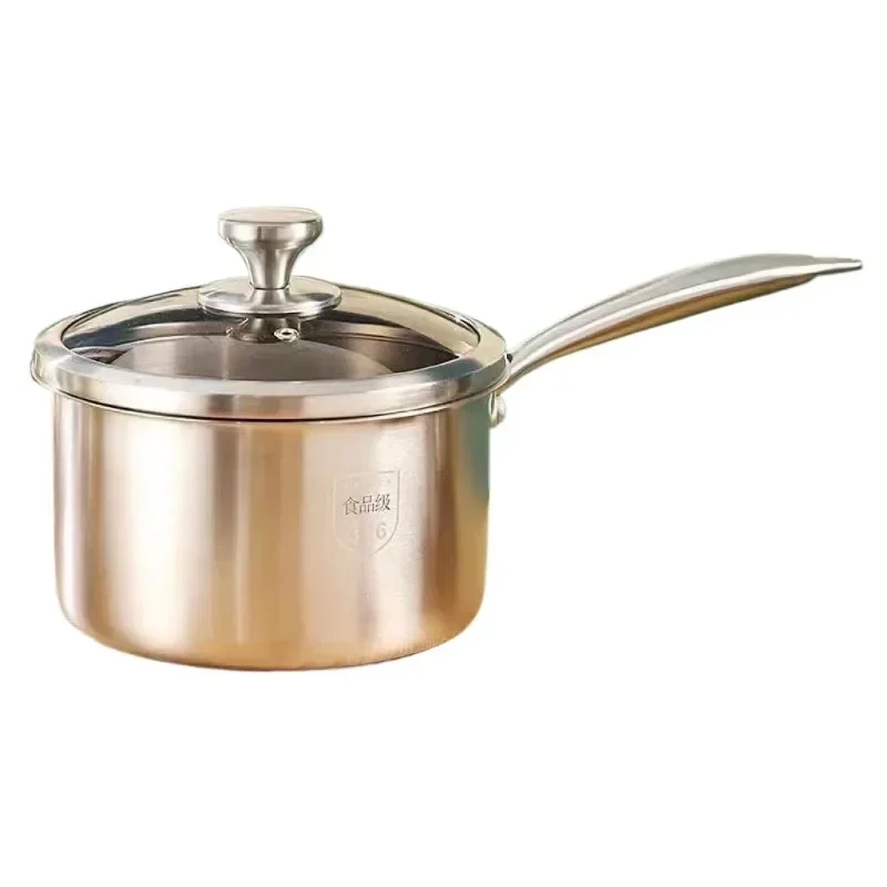 New 316 stainless steel soup pot with steamer for Food Baby Cooking and Milk Boiling Soup and Stock Pot