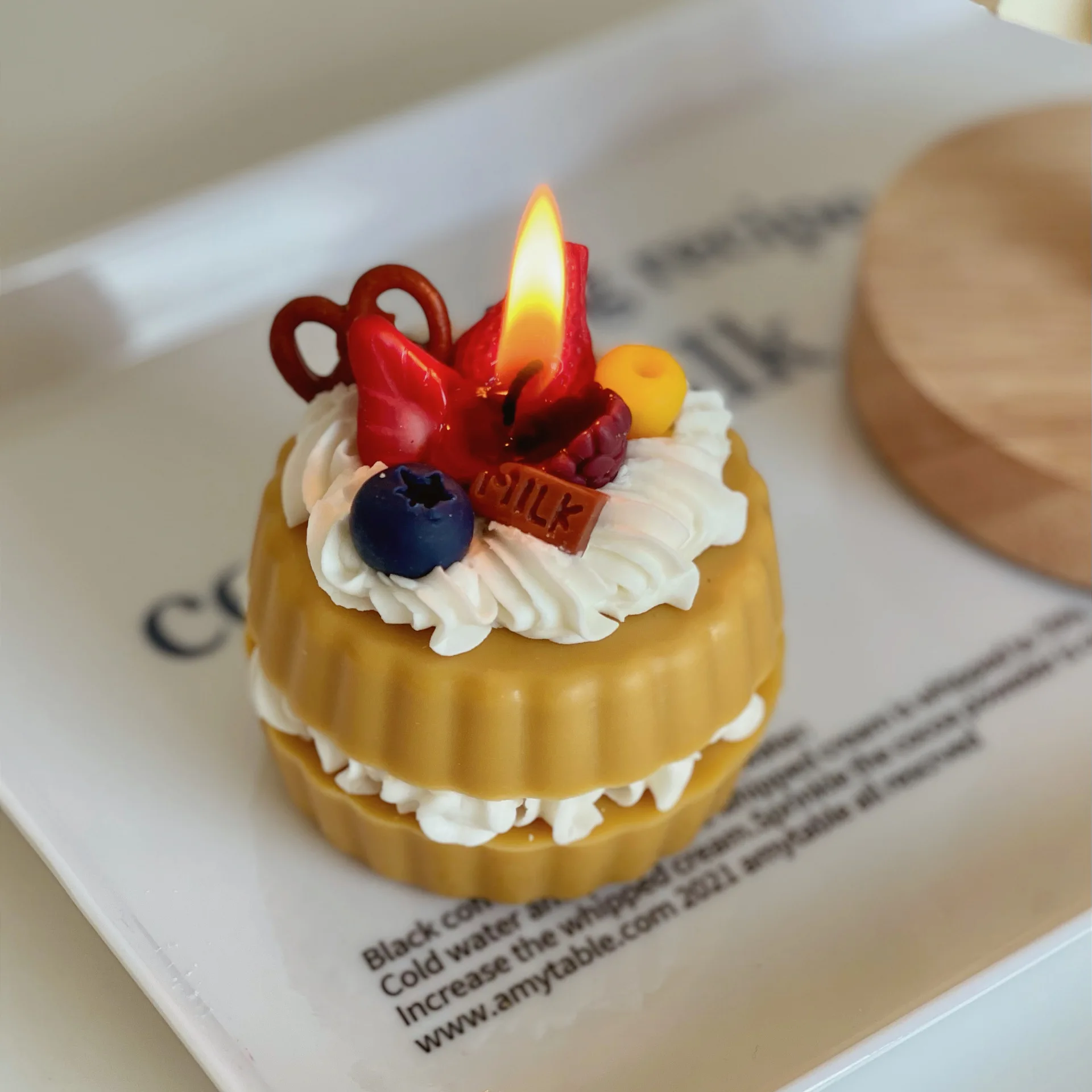 Dessert Scented Candle Cake Shape Birthday Gift Creative Candle Dessert Scented Candle