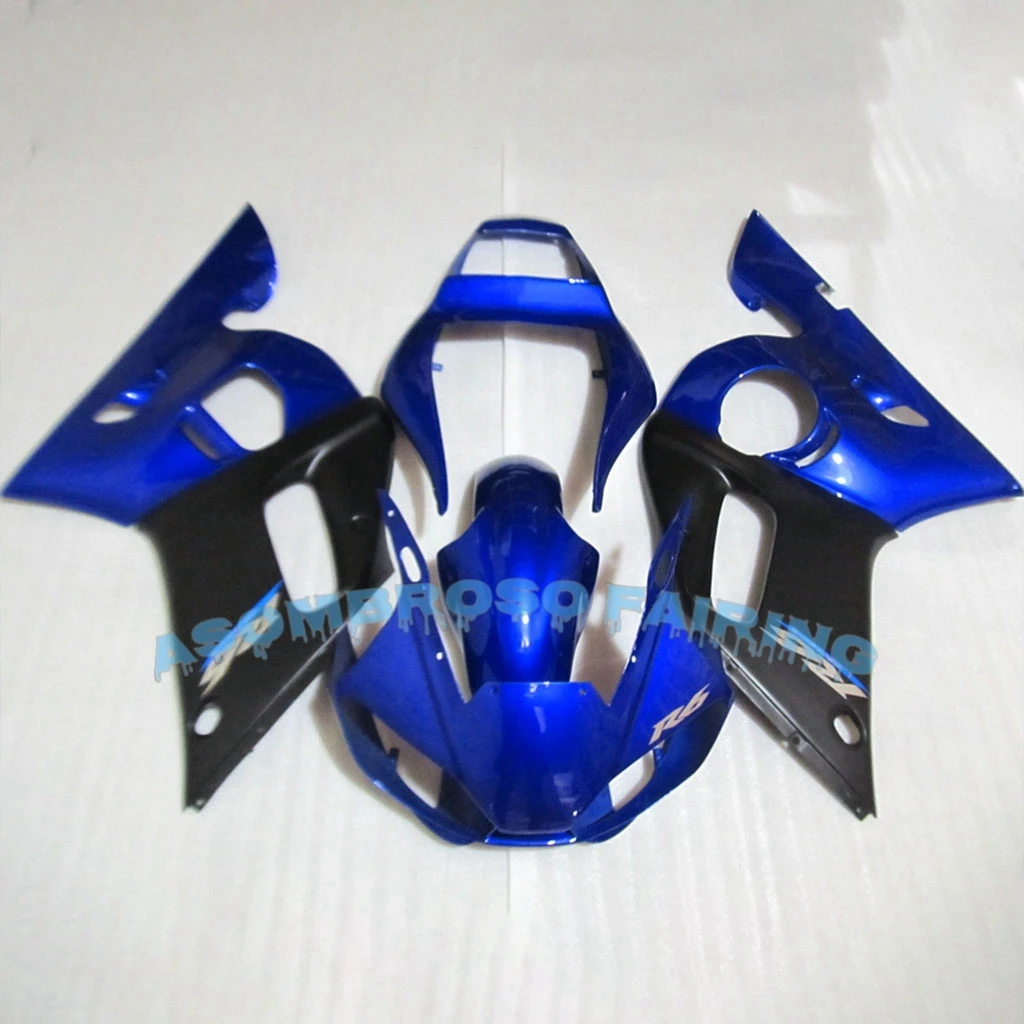 Free Custom Fairing Kit for Yamaha YZF R6 1998 1999 2000 2001 2002 100% Perfect Fit Fairings YZFR6 98 99 00 01 02 Rebuild Bike