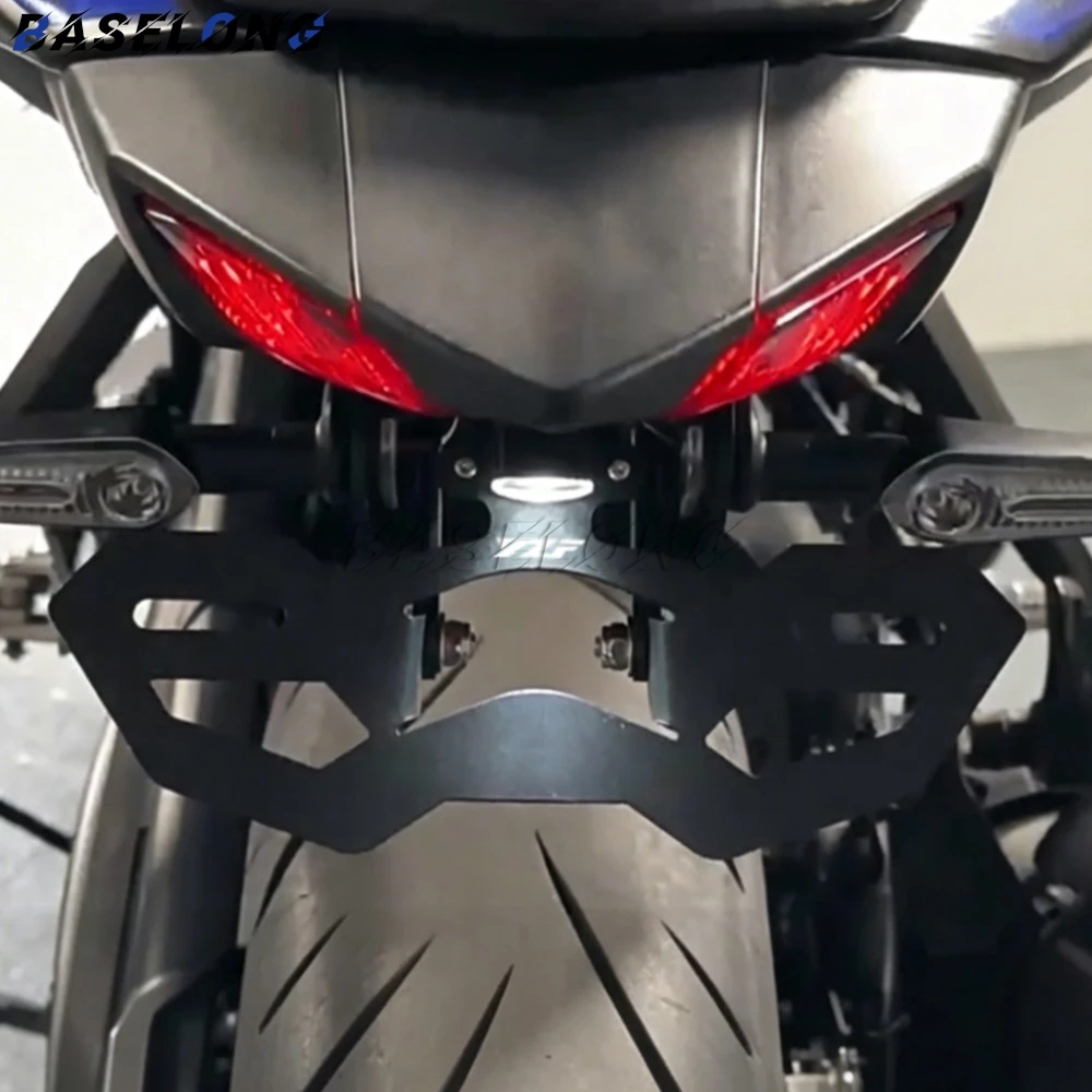 

For YAMAHA MT03 MT25 YZF R3 R25 2015-2026 2025 2024 License Plate Holder Motorcycle Accessories Tail Bracket Fender Eliminator