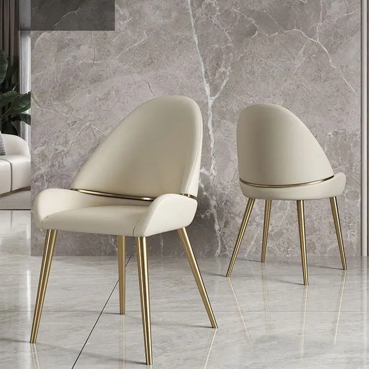 

Luxury dining chairs, small household units, Italian minimalist high-end hotel and restaurant designers, internet famous INS lea