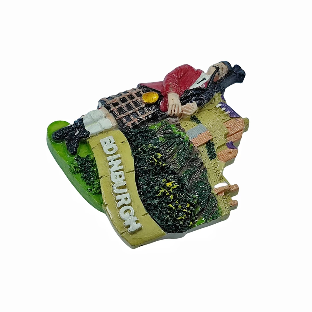 Edinburgh 3D Fridge Magnet Souvenir Gift,Resin Handmade Edinburgh Refrigerator Magnet Home & Kitchen Decoration Collection