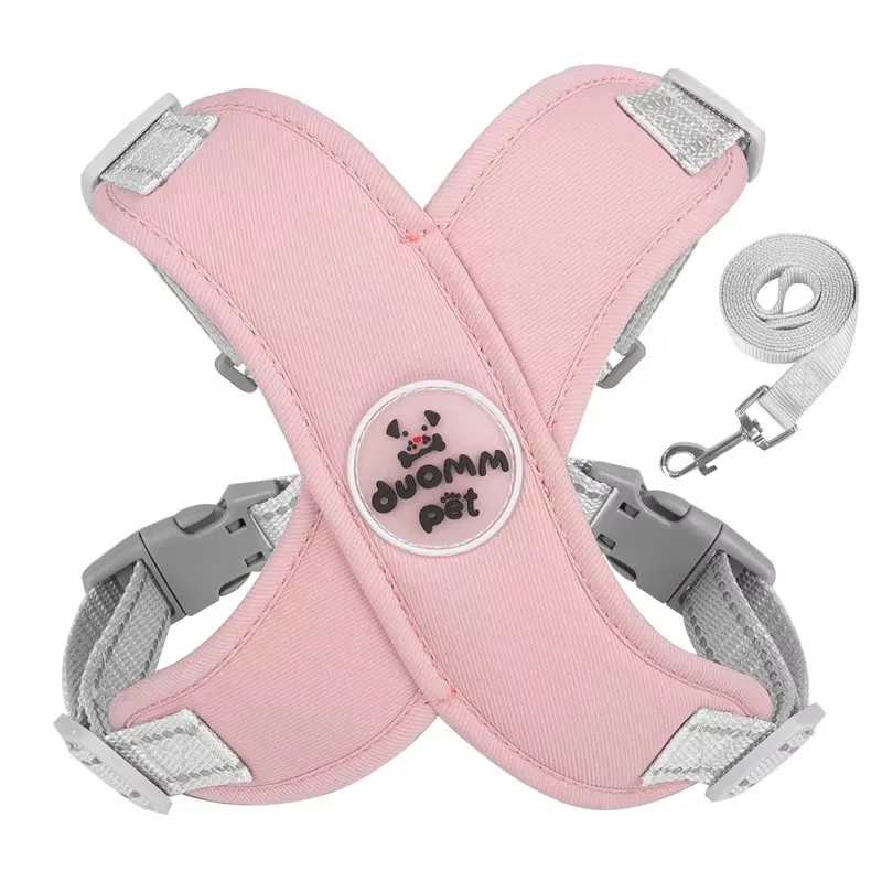 

Шлейка для собаки с набором поводков, регулируемый мягкий мягкий жилет для собаки, светоотражающий легкий безопасный поводок для собак, поводок для маленьких и средних собак
