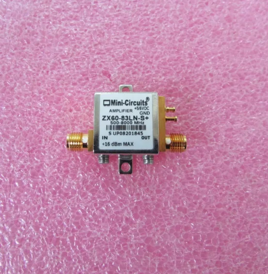 ZX60-83LN-S+ Frequency 500MHz~8GHz Gain 19.2dB Noise coefficient 2.2dB Operating voltage 5V; 6V