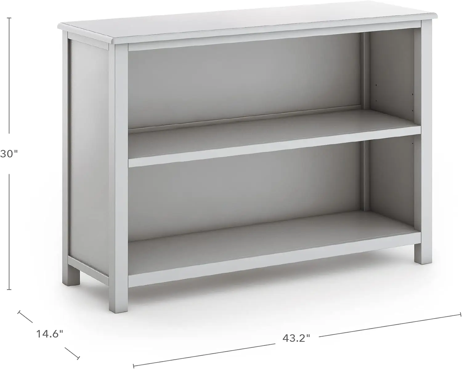 Deluxe Taiga 2-Shelf Bookcase 30