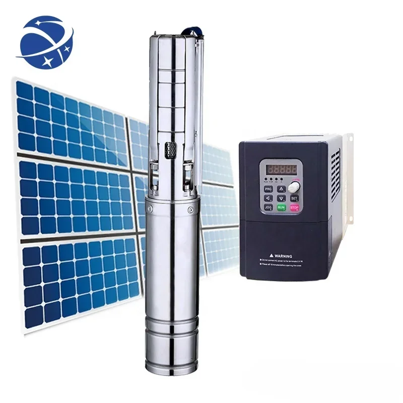 YYHC solar pump system 3 hp ac dc submersible solar water pump for agriculture 2.2kw hybrid solar deep well pump price