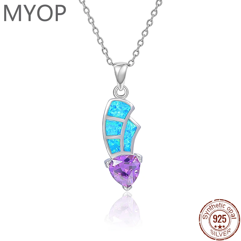 XYOP clear spotless, calm placid OPAL pendant