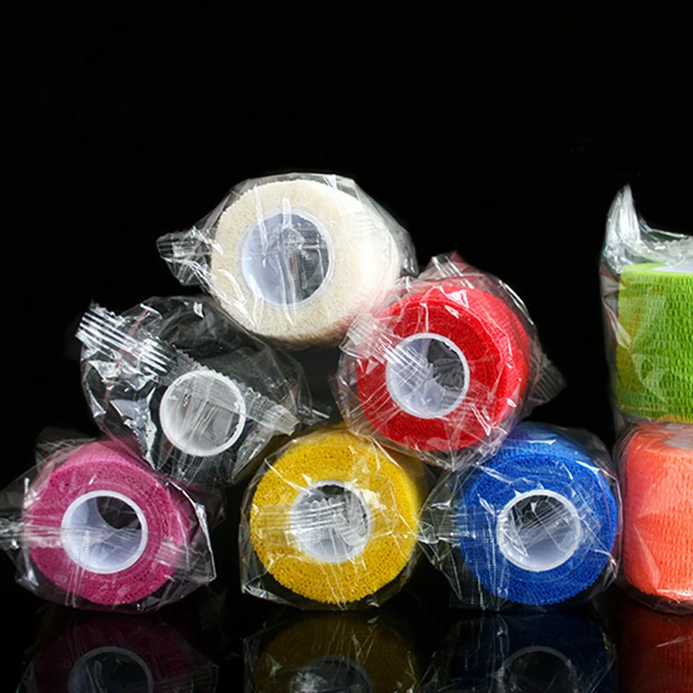 

3 Rolls Disposable Elastic Self- Bandages First Aid Tattoo Accessories Breathable Strong Cover