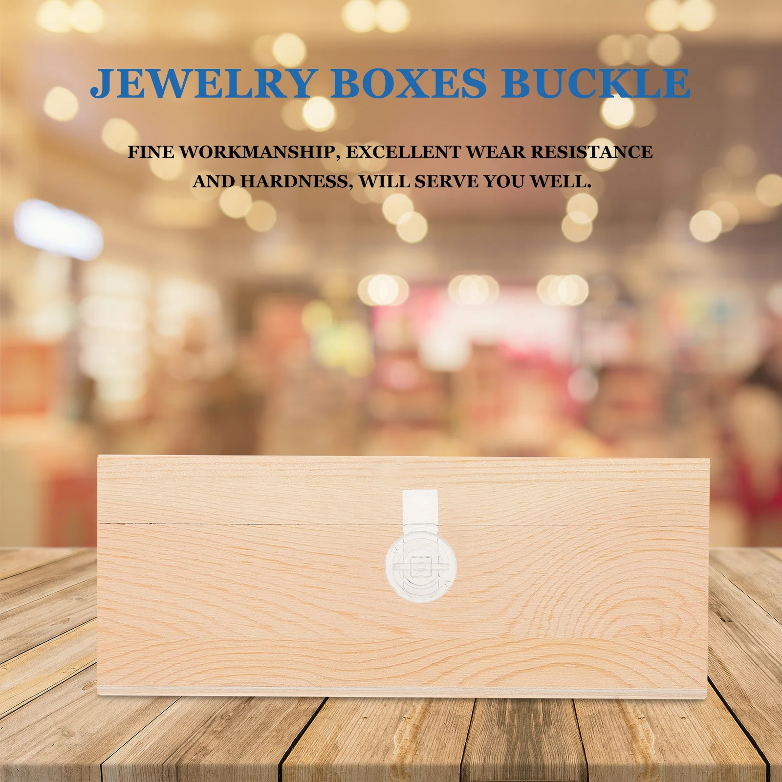 5pcs Acrylic Latch Transparent Hasp Sturdy Wooden Buckle Closure Lock Fastener For Home Office Storage Boxes,