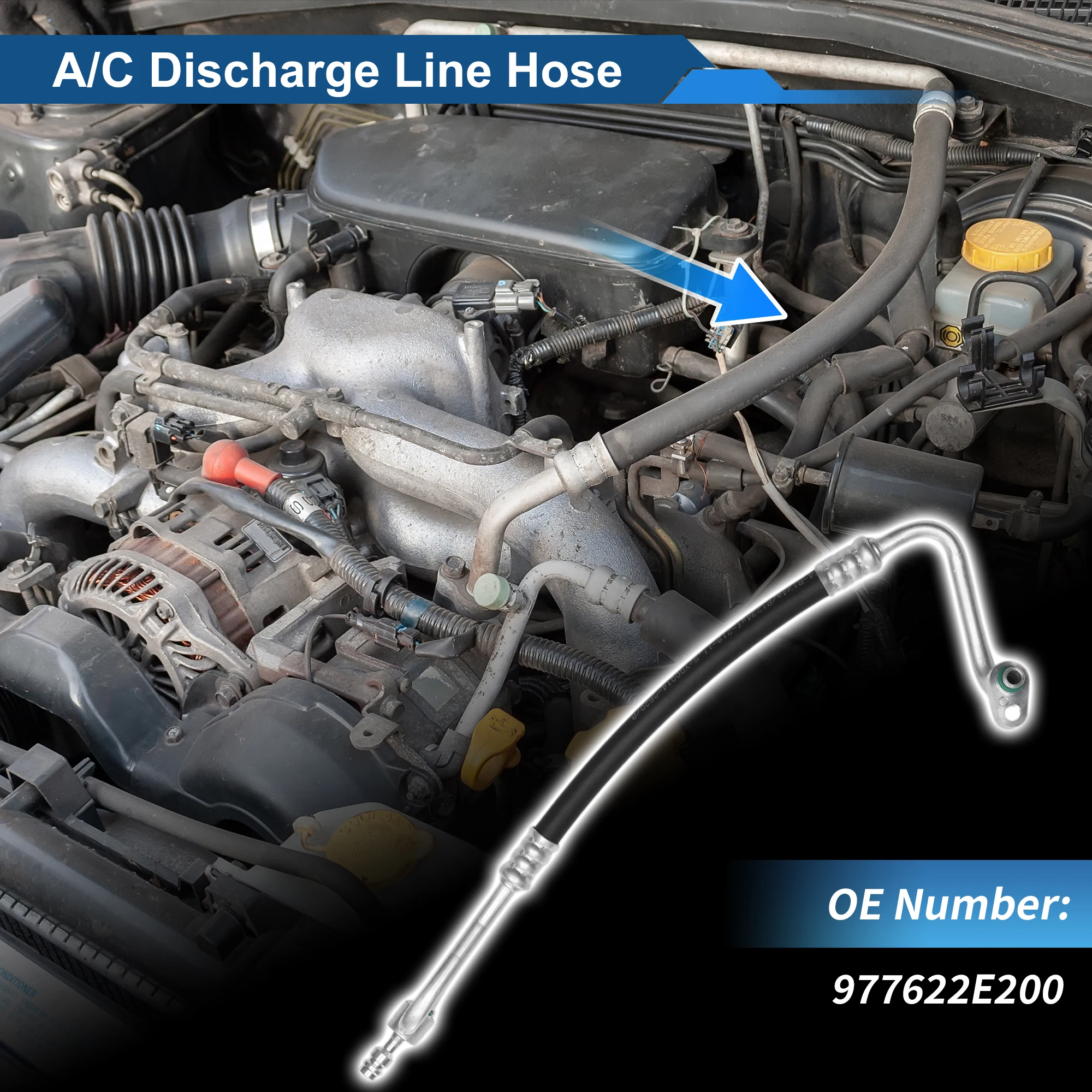 

Шланг для жидкости хладагента кондиционера UXCELL для Hyundai Tucson 2004-2009, номер 977622E200