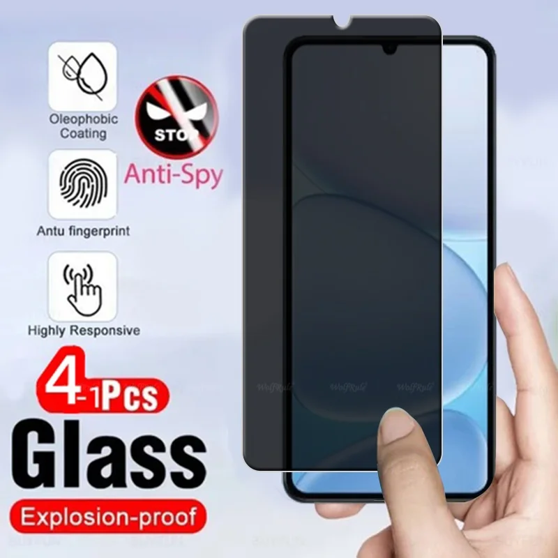 

4/3/2/1Pcs For Realme Note 80 Glass OPPO Realme Note 80 Tempered Glass 9H Cover Privacy Anti-Spy Screen Protector Realme Note 80