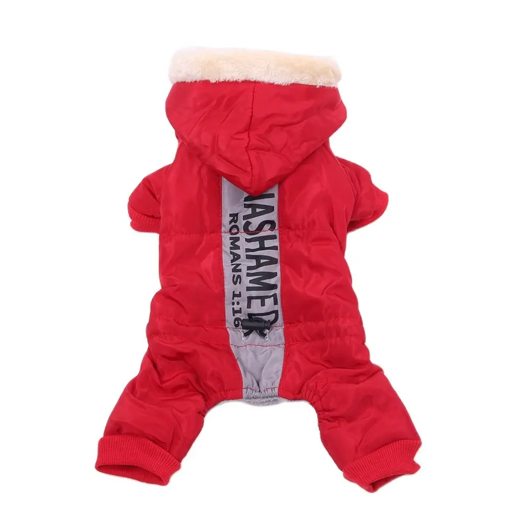 Dogs Cats Warm Jumpsuit Hoodie Windbreak Apparel Pet Puppy Coat Jacket Outfit Winter Clothing