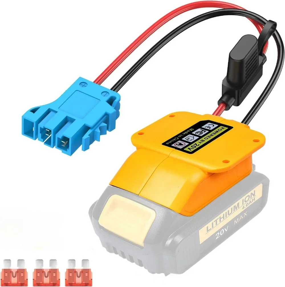 Imagem -06 - Adaptador Power Wheels para Dewalt Bateria com Fusível 12awg 40a Suporte Chicote de Fios Compatível com Peg Perego Kids Ride-on Toy