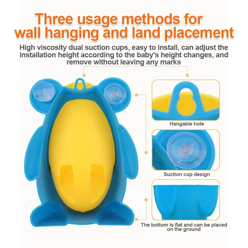 Baby Jungen stehend Töpfchen Cartoon Frosch Form Wand Urinale Toilette Trainings ständer vertikale Urinal Töpfchen Pee Kleinkind Kleinkind