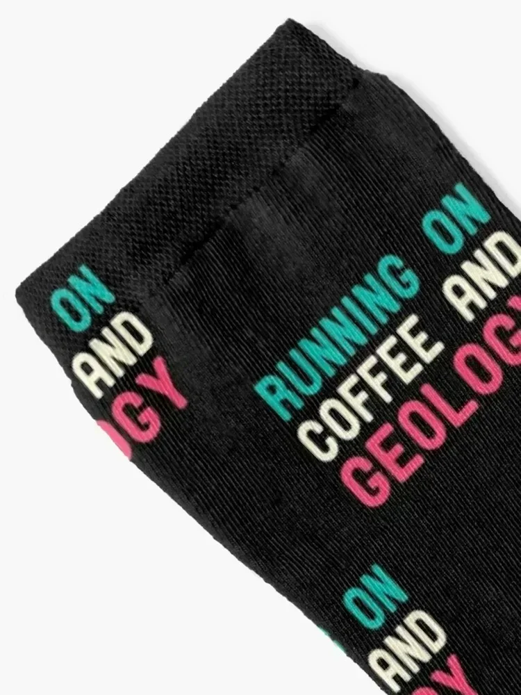 Running On Coffee And Geology Socks winter japanese fashion basketball Socks For Girls Men's