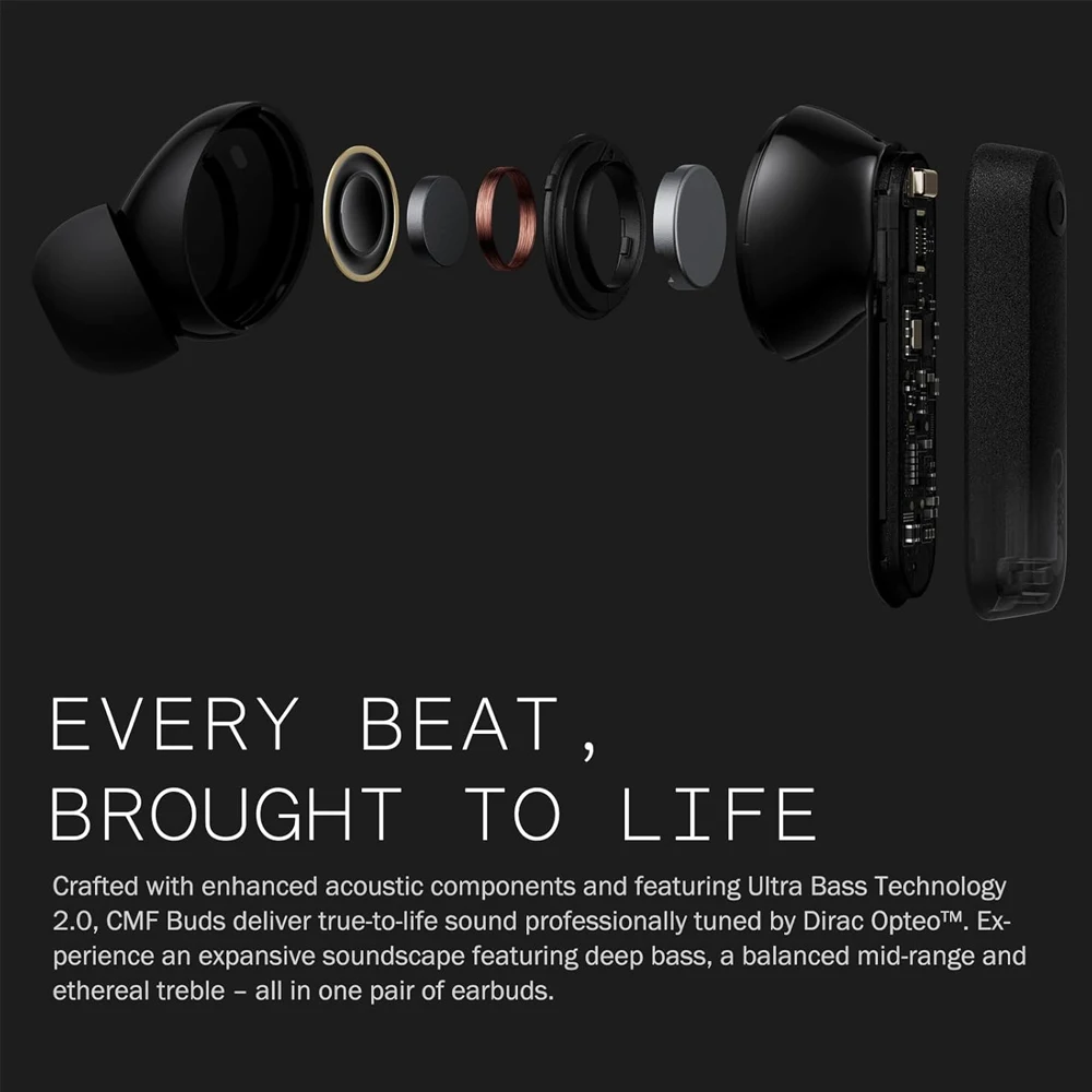 Global Verison CMF من Nothing Buds 42dB إلغاء الضوضاء النشط ANC مع تقنية Ultra Bass 2.0 CMF Buds #6