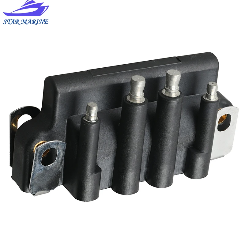 583740 New Dual Plug Wire Ignition Coil Fit For Johnson Evinrude OMC 583740 0583740 18-5170