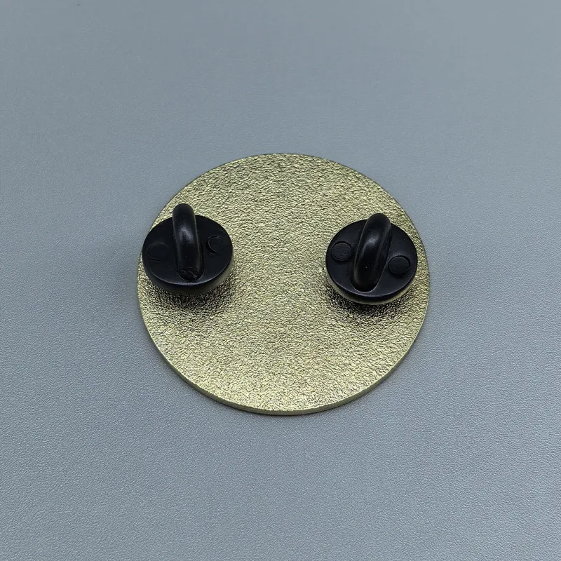 Don't Let Your Happiness Depend On Something You May Lose Cartoon Enamel Brooch Collar Lapel Pins BadgesJewelry Accessories