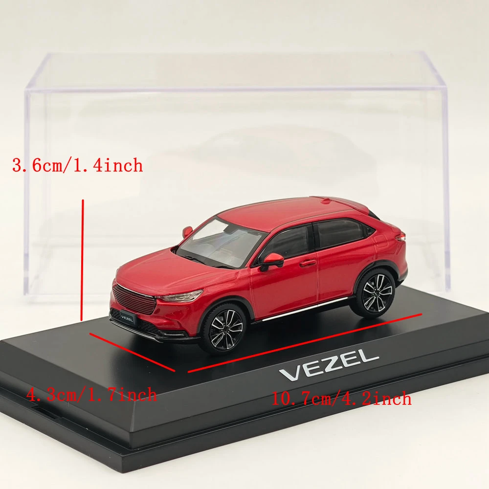 Hobby Japan 1/43 VEZEL e:HEV Z Premium Crystal Red (M) HJ 432002 RM โมเดลรถเหล็กคอลเลกชันจํากัดของขวัญของเล่นอัตโนมัติ