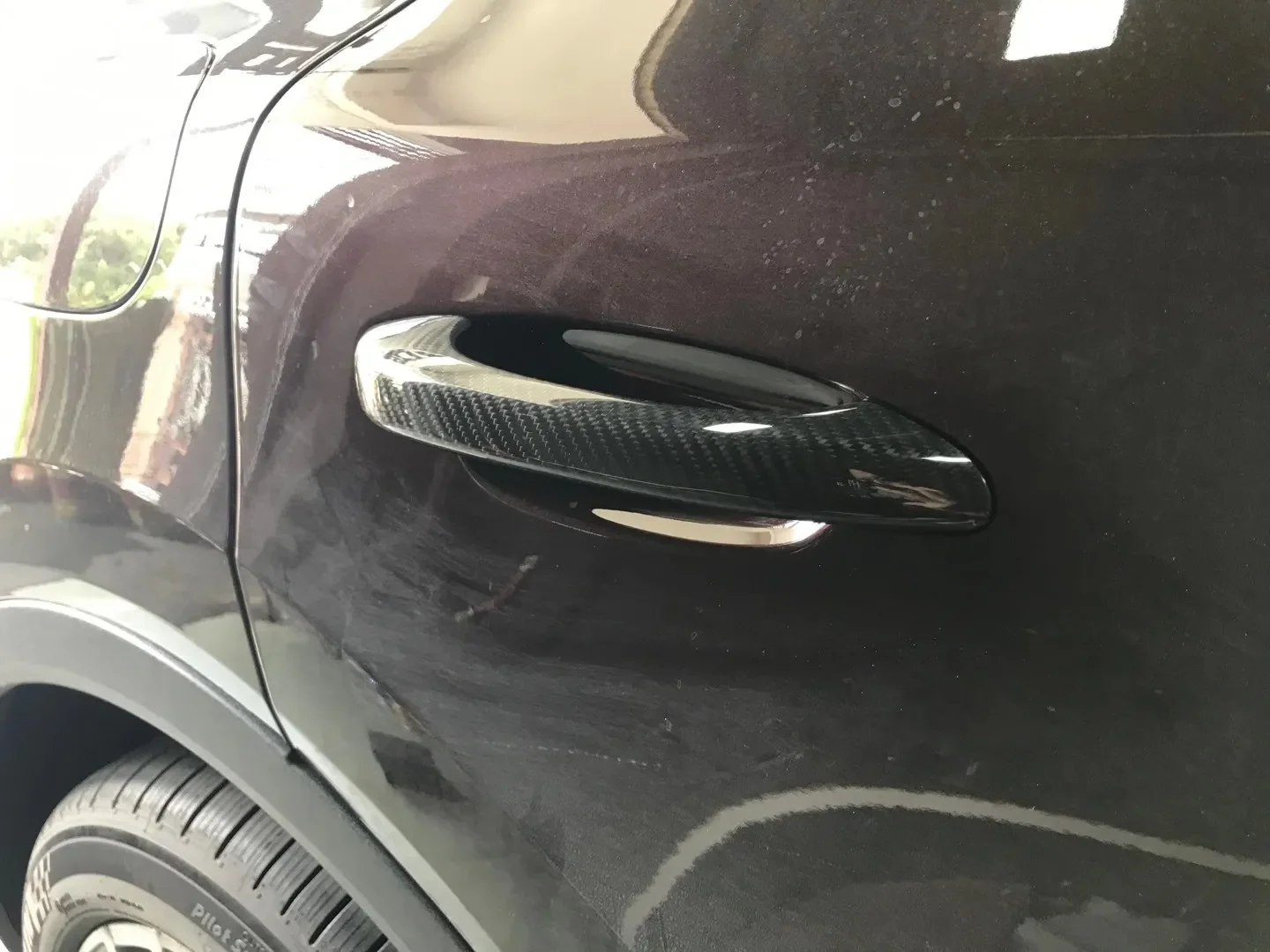 Для Porsche Macan настоящая сухая внешняя дверная ручка из углеродного волокна, рамка дверной ручки, крышка 2018-2022, модификация, аксессуары Для Porsche Macan настоящая сухая внешняя дверная ручка из углеродного волокна, рамка дверной ручки, крышка 2018-2022, модификация, аксессуары