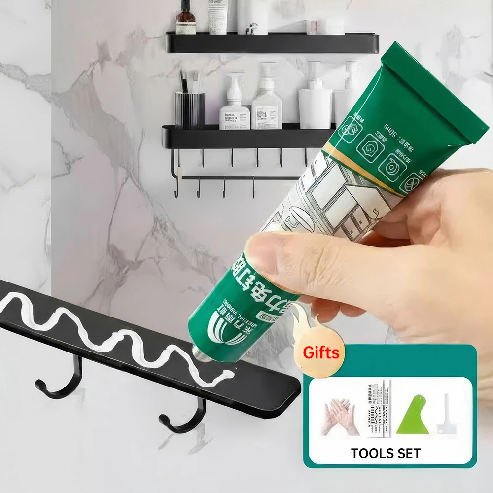 ORIENTAL YUHONG All Purpose Super Nail Free Glue Quick Drying Strong Adhesive Sealant Fix Glue Punch-free Kitchen Bathroom Wall
