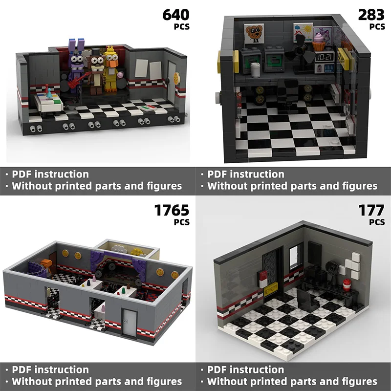 

Retro pizza shop fantasy building blocks—from pizza counters to mechanical doll joints—let you embark on an exploration journey.