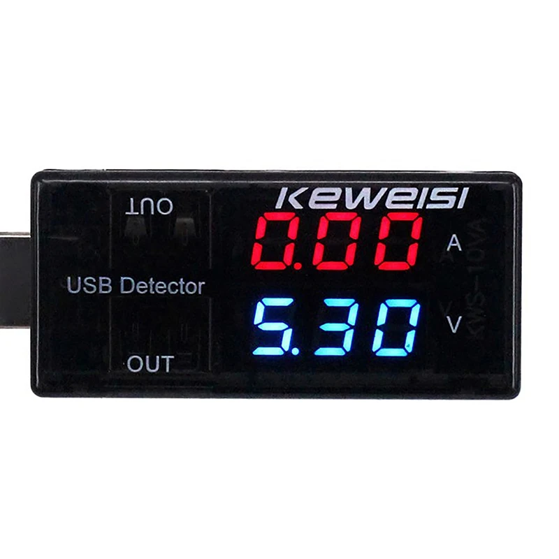 USB Voltmeter Ammeter Current Voltage Tester LCD Digital Display Power Battery Capacity Tester Measurement USB Charge Indicator