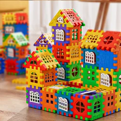 Large Scale House Building Block Simulation Window Design, Kindergarten Construction, Creation Of Boys And Girls Large House Bui