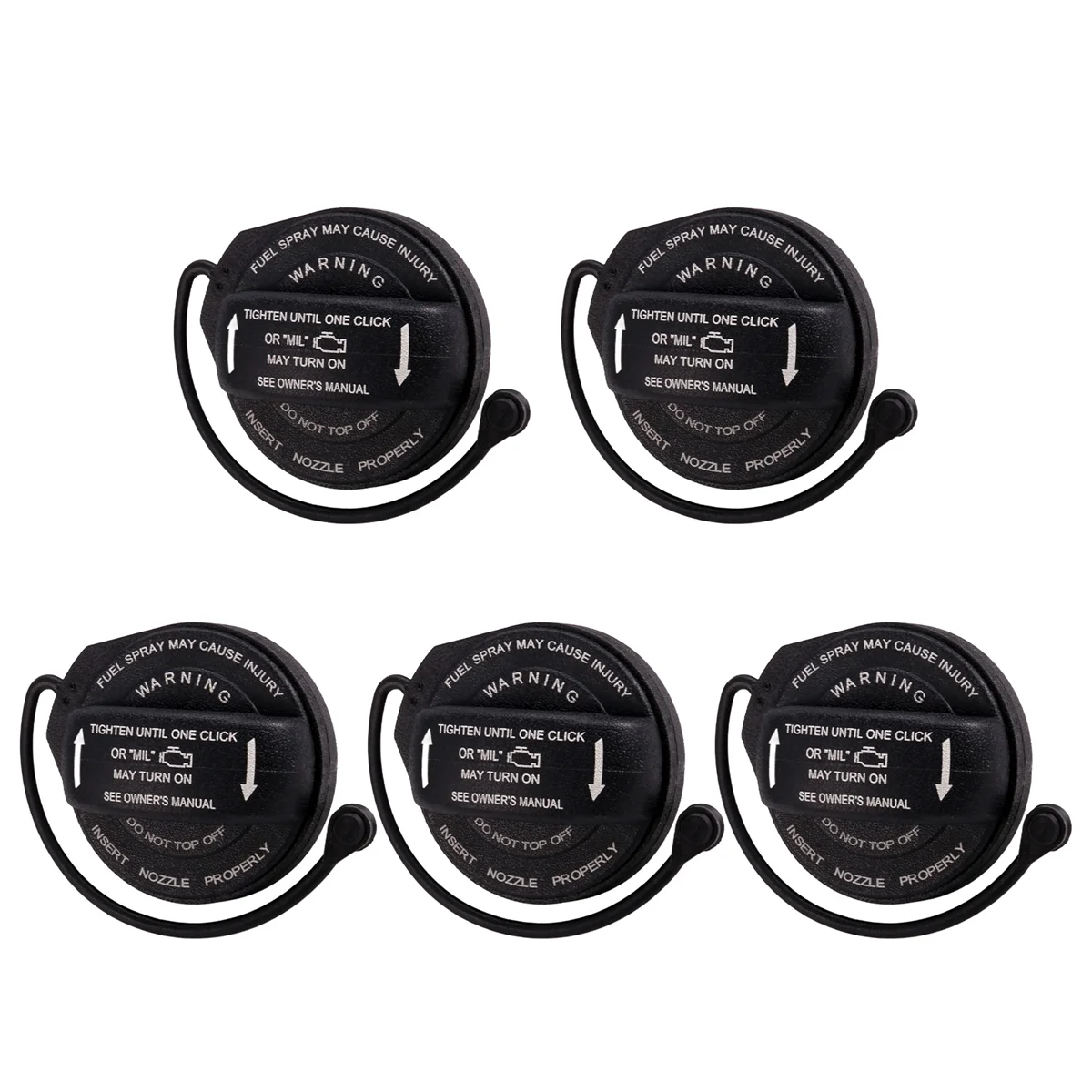 5Pcs Car Fuel Gas Tanks Cap 3C0201550N 3C8-201-550-E for Volkswagen Golf Audi A4