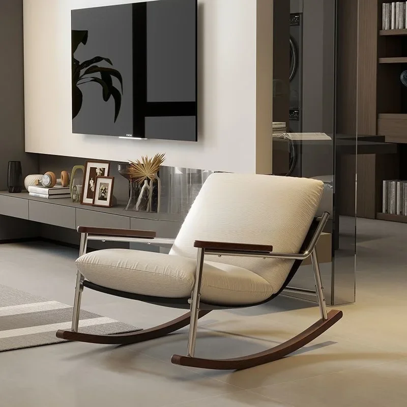 recliner adult rocking chair, leisure living room lazy sofa, balcony sofa, single chair, household rocking chair