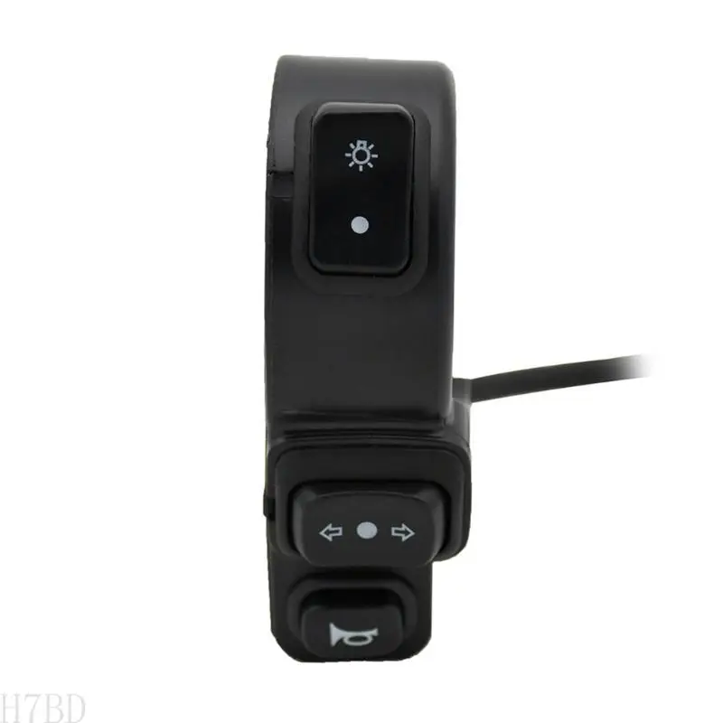 

H7BD Upgraded Handlebar Button Switch 3 In1 Motorcycle Switch Turn Horn ON/OFF