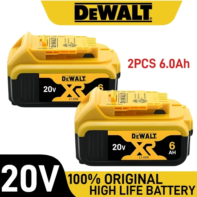 

Оригинальный аккумулятор DEWALT 20 В, литий-ионный аккумулятор 6,0 Ач, для Dewalt DCB204 DCB205 DCB206, аккумулятор для инструментов DEWALT 20 В