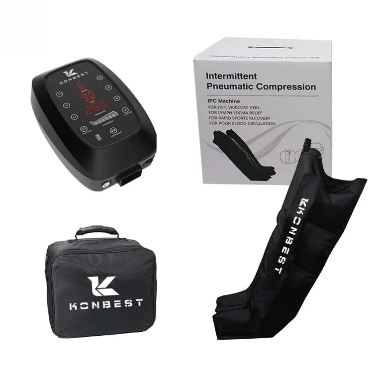 

Therapy 6 Chamber DVT Pump Blood Circulation Air Pressure Compression Leg Wrap Foot Full Leg Massager for Sports Recovery