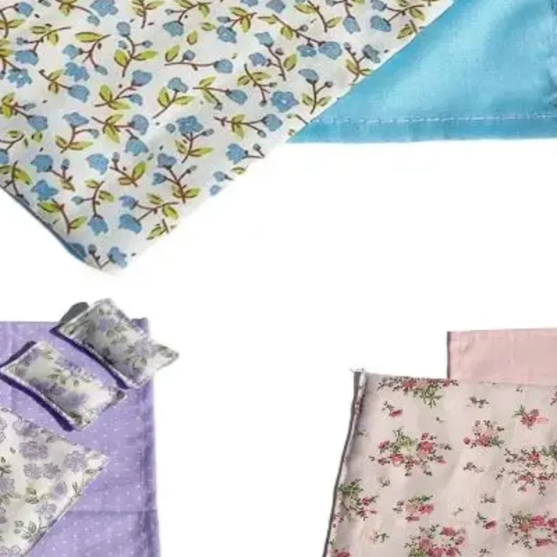 

1/12 миниатюрная кровать для кукольного домика, комплект постельного белья из четырех предметов, простыня, одеяло, подушка, пододеяльник, комплект постельного белья, украшение для куклы, спальни, игрушка