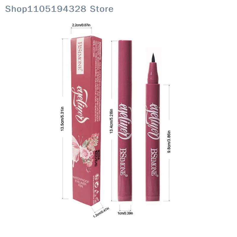 [MP]BSIMONE 防水ブラックアイライナーペン速乾性長持ちマットスムーズ簡単に着色できるリキッドアイライナーペンメイクアップ