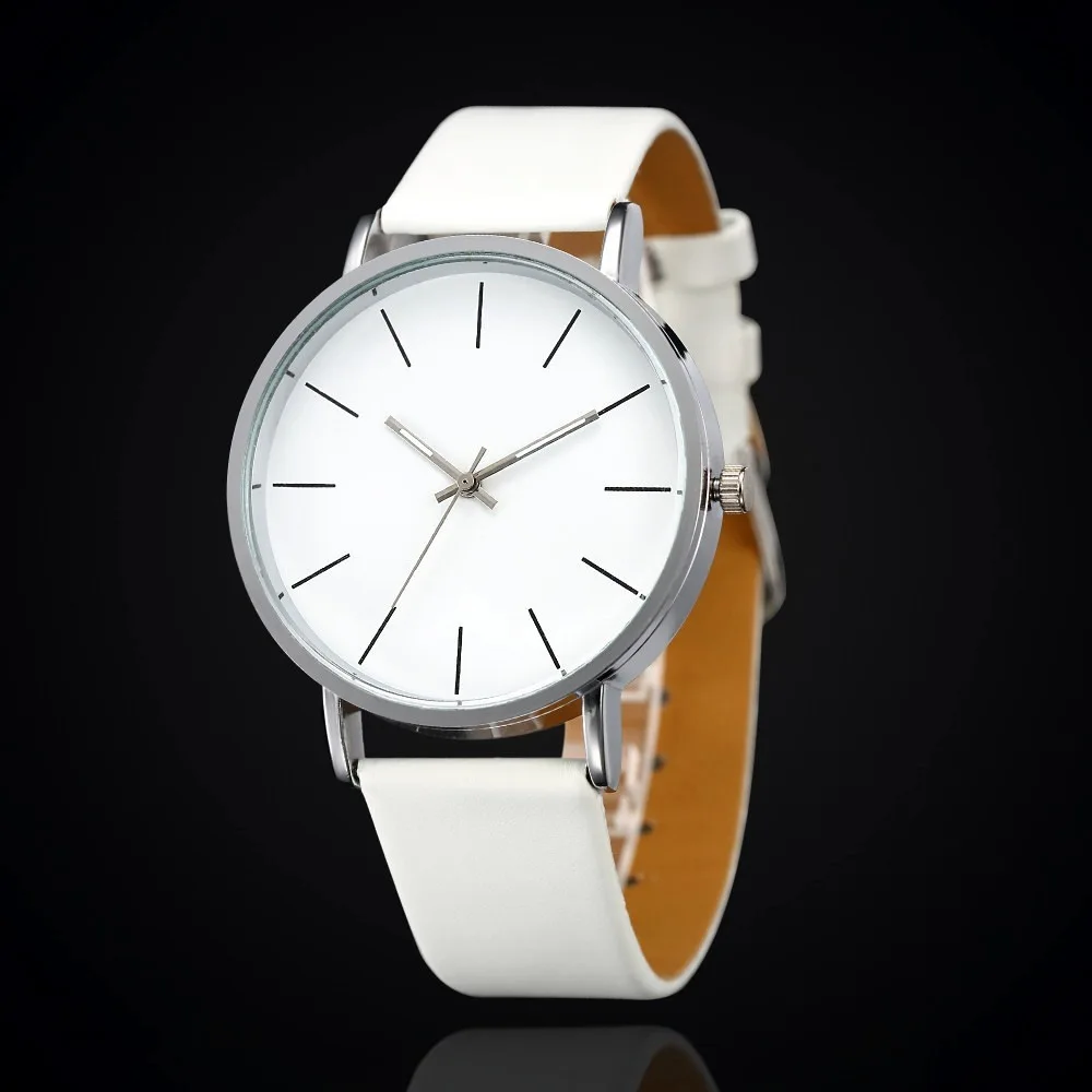 Men's and women's minimalist belt quartz watch for couples, men's belt watch quartz watch
