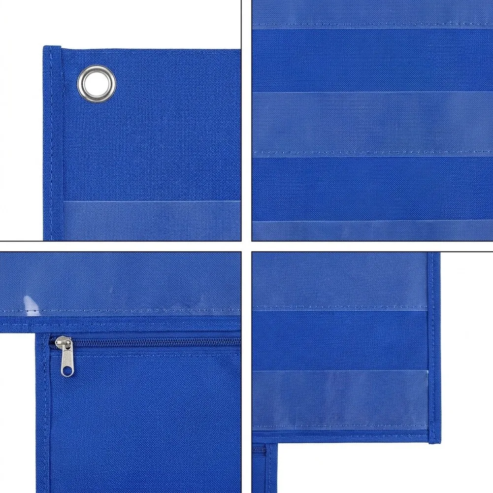 Pocket Chart with Hanging Strap for School-Based Instruction Home Learning Support and Outdoor Programming Needs