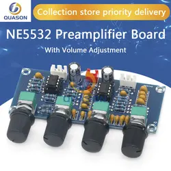 XH-A901 NE5532 Tone Board preamp Pre-amp With treble bass volume adjustment pre-amplifier Tone Controller For amplifier Board