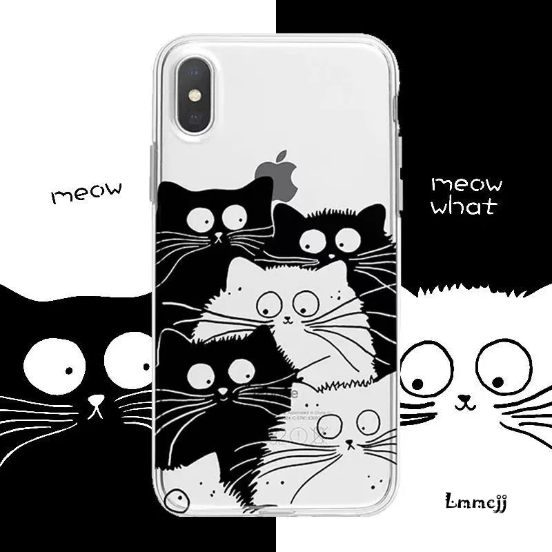 Lmmcjj Cute Cat Phone Case For Samsung Galaxy A13 A14 A53 A32 A31 S23 Ultra A72 A54 A23 S22 Plus A52 S21 FE Silicone Phone Cover