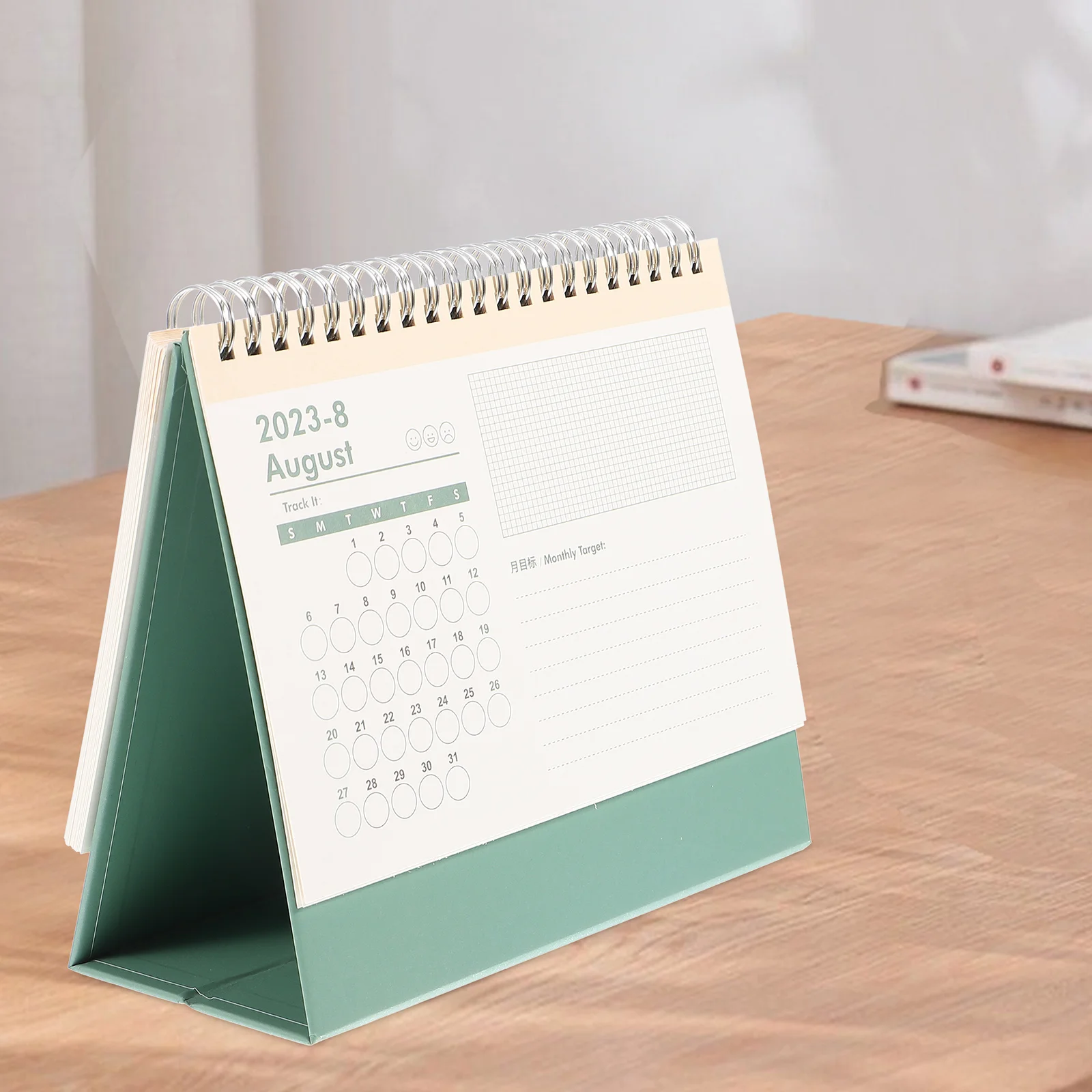 

Business Desk Calendar Standing for Accessories Teacher Paper Table Decoration Work