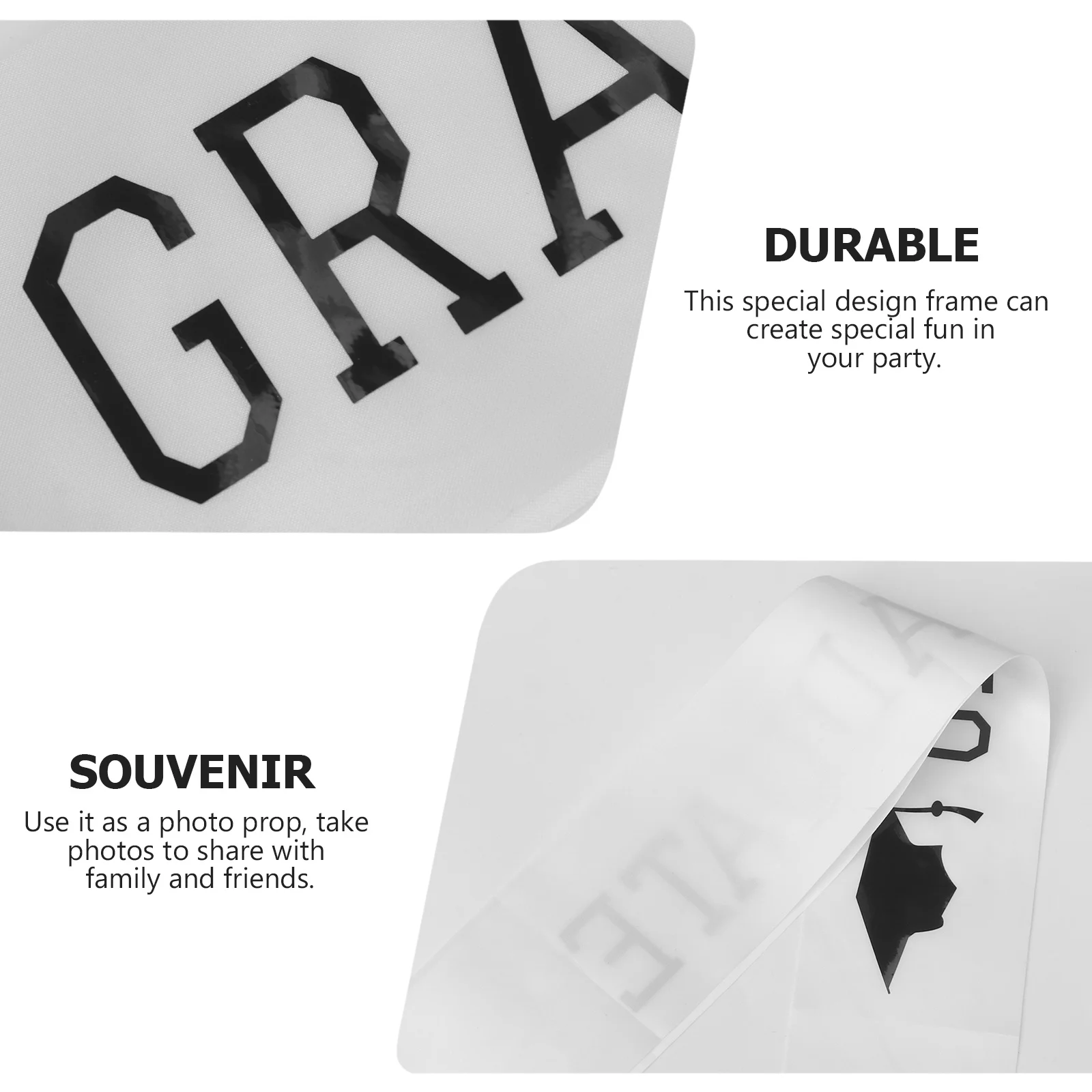 

2Pcs Graduation Party Sashes Premium Material Graduation Day Accessory Party Supplies Celebration Decor