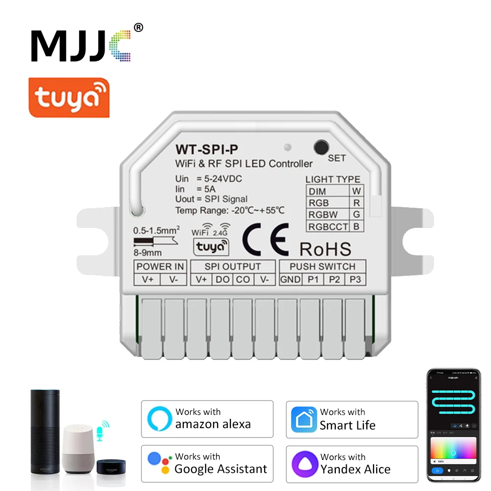 controller-led-wifi-wt-spi-p-dc-5v-12v-24v-tuya-smart-life-dimmer-per-strisce-led-pixel-ws2811-sk6812-bianco-rgb-rgbw-rgbcct