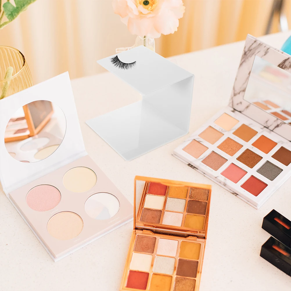 

2Pcs Eyelash Extension Operation Stand Pillow Holder White Display Shelf Lash Tech Supplies Organizer Storage Lash Extension Kit