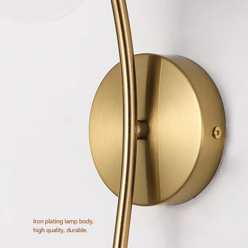 Elegant Flower Shaped Wall Sconce 6W 85-265V Wall Mount Light 3-Color Adjustable Dimmable Sconce Vanity Area