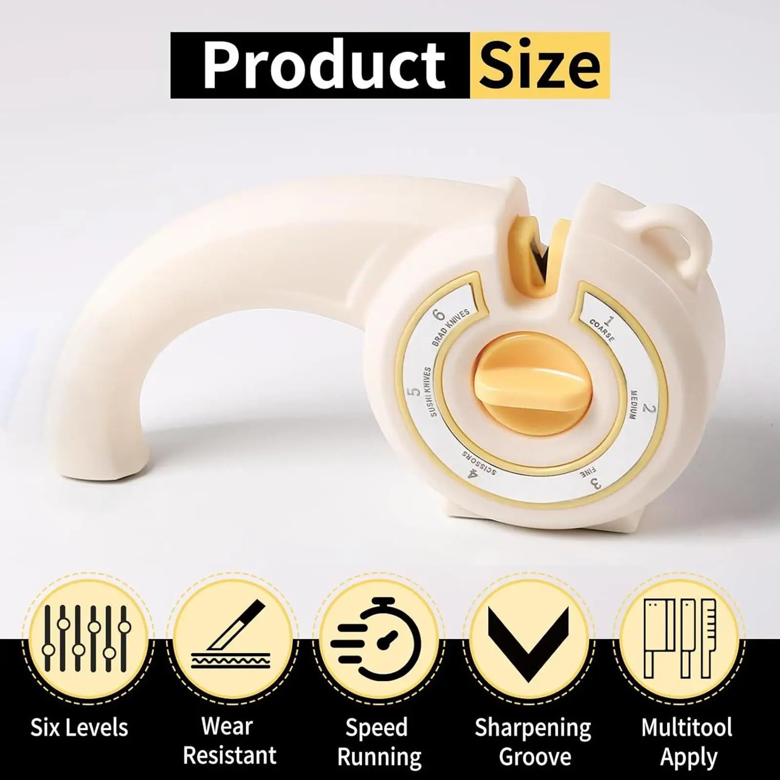 القاطع مبراة أداة مقبض زاوية التحكم أدوات المطبخ تقطيع القاطع مبراة للمطبخ المنزل فندق مطعم شقة