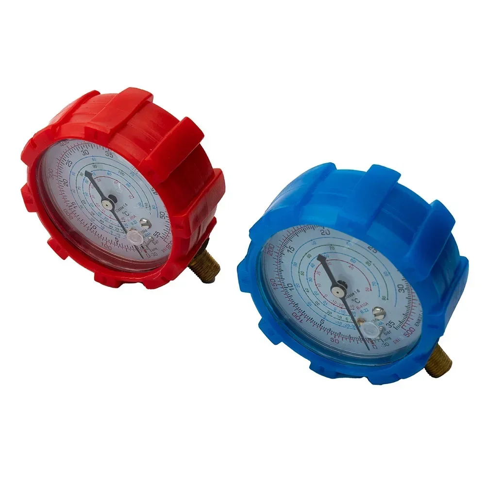 2PCS Low High Pressure Gauge R22 R404A R134A R410A Air Conditioner Refrigerant Low High Pressure Gauge HVAC Gauges HVAC Tools